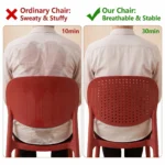 Modern Multicolor Pp Plastic Dining Chairs Stackable Lightweight Durable Portable Leisure Chair Indoor And Outdoor Daily Use - Image 6