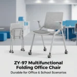 Modern Ergonomic Swivel Office Chair With Fixed Armrest And Backrest For Hotel,Classroom And School