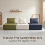 Modern Modular Compression Sofa Set Extendable Tufted Sectional Couch - Image 2