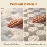 Breathable Ergonomic Knitted Fabric Cover Mattress Individual Pocket Spring Mattress,Rolled In A Box - Image 2