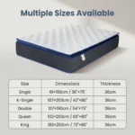 Wholesale Orthopedic Modern Memory Foam Hybrid Mattress 7-zone Individual Pocket Spring Noiseless Breathable Rolled Box Bedroom - Image 2