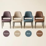 Modern Ergonomic Stackable Foldable Pu Leather Dining Chair With Micro-spring Cushion Seat And Metal Legs For Home & Hotel Use - Image 4