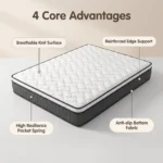 Compressed Mattress Series - Single 90x200x25cm & Double 160x200x25cm,Space-saving,Suitable For Home/hotel/apartment - Image 2