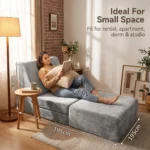 Modular Compressible Multifunctional Sofa Bed Free Combination Frameless Velvet Lazy Sofa Easy Shipping - Image 3