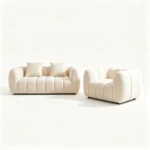 Pumpkin Shaped Compressed Lazy Sofa,Velvet Frameless Single/double Seat Couch,Vacuum Packed Modern Minimalist Leisure Sofa