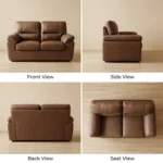 Stationary Leisure Accent Sofa Set,Faux Leather 1/2/3 Seater Single Double Triple Sofa Chair For Living Room & Office Furniture - Image 3