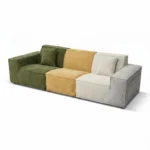 Ks011 Cube Modular Compressed Sofa,Corduroy Linen Fabric Frameless Sectional Couch,Vacuum Packed Minimalist Combination Sofa