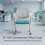 Modern Ergonomic Swivel Office Chair With Fixed Armrest And Backrest For Hotel,Classroom And School
