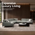 Model 932 Fabric Sectional Sofa, Large L-Shaped Modular Sofa For Big Family