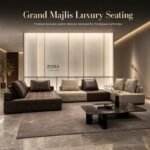 Model 997 Leather Large Corner Sectional Sofa, Majlis Reception Sofa