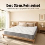 HEADTREE BLS-1 High Compression Coil Double Mattress, 1800×2000×200mm Large King Size Bed Mattress for Middle East Master Bedroom, Hotel & Holiday Apartment