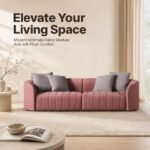 Model 929 Fabric Combination Sofa, Compact Size Sofa For Apartment & Rental House