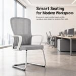 W01 Model C Mesh Office Visitor Chair, Cantilever Base Staff Chair