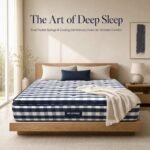 HEADTREE BLS-6 Luxury 35cm Dual Pocket Spring Mattress, 1800×2000mm, Cooling Gel Memory Foam, 220g Pure Cotton Check Fabric Mattress for Master Bedroom, High-End Hotel & Showroom
