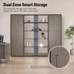 S55-W2720 2.68M Office Filing Cabinet, Storage Bookcase & Light Room Divider - Image 2