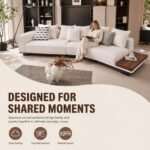 Model 991 Fabric L Shape Corner Sofa, Solid Wood Frame, Removable Washable Fabric Cover For Home & Hotel - Image 3