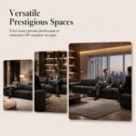 Model K38 Genuine Leather Modular Sofa, Italian Minimalist Luxury Reception Sofa - Image 3