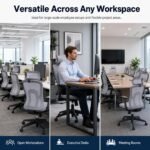 Yingmei Model A Mesh Staff Office Chair, Ergonomic Basic Swivel Task Chair - Image 3