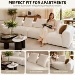 Model 2503 Fabric Modular Sofa, Solid Wood Frame, Medium Size For Apartment & Rental Housing Project - Image 3