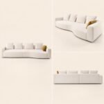 Model 2503 Fabric Modular Sofa, Solid Wood Frame, Medium Size For Apartment & Rental Housing Project - Image 4