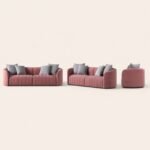 Model 929 Fabric Combination Sofa, Compact Size Sofa For Apartment & Rental House - Image 4