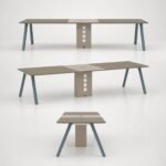 S77-H3212A 3.2m Nightingale Walnut Conference Table, 12-14 Seats Premium Office Meeting Desk with Power Outlet - Image 4