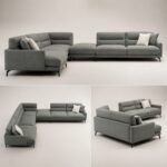 Model 932 Fabric Sectional Sofa, Large L-Shaped Modular Sofa For Big Family - Image 4