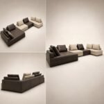 Model 997 Leather Large Corner Sectional Sofa, Majlis Reception Sofa - Image 5