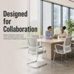 W01 Model C Mesh Office Visitor Chair, Cantilever Base Staff Chair - Image 5