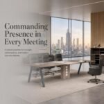 S77-H3212A 3.2m Nightingale Walnut Conference Table, 12-14 Seats Premium Office Meeting Desk with Power Outlet - Image 5