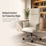 W618 Mid Back Ergonomic Staff Office Chair, Leather Rolling Task Chair - Image 5