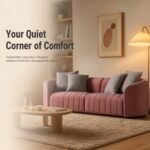 Model 929 Fabric Combination Sofa, Compact Size Sofa For Apartment & Rental House - Image 5