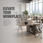 S55-F1212C Open 2-Person Back-to-Back Workstation & S55-F1212D Extension Desk, Modular Office Staff Workbench - Image 6