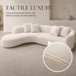 Model 939 Curved Fabric Modular Sofa, Artistic Sectional Sofa For Living Room & Hotel Lounge - Image 6