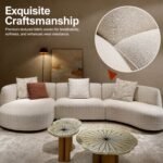 Model 2512 Fabric Modular Sofa, Solid Wood Frame with High Density Sponge, Curved Design for Living Room & Lounge Area - Image 6