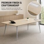 2.4m Simple Medium Conference Table, 8-10 Seats Meeting Desk for Office & Training Room - Image 6