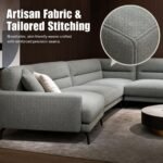 Model 932 Fabric Sectional Sofa, Large L-Shaped Modular Sofa For Big Family - Image 6
