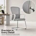W01 Model C Mesh Office Visitor Chair, Cantilever Base Staff Chair - Image 6