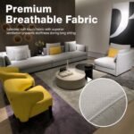 Model 829 Fabric Modular Sofa, Modern Soft Upholstered Living Room Sofa - Image 6