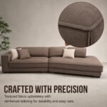 Model ZL89 Fabric Modular Sofa, Solid Wood Frame, Simple Versatile Design For Home Living Room & Apartment - Image 6