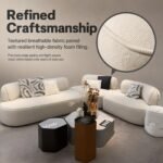 Model D6068 Fabric Modular Sofa, Solid Wood Frame & High Density Sponge, Large Size For Living Room & Hotel Lounge - Image 6
