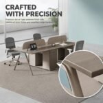 S55-F1212C Open 2-Person Back-to-Back Workstation & S55-F1212D Extension Desk, Modular Office Staff Workbench - Image 7