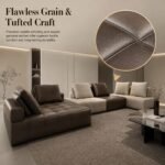 Model 997 Leather Large Corner Sectional Sofa, Majlis Reception Sofa - Image 7