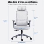 DY2602A Mesh Staff Office Chair, Budget Ergonomic Swivel Chair for Bulk Office Workstation Project - Image 7