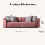 Model 929 Fabric Combination Sofa, Compact Size Sofa For Apartment & Rental House - Image 7