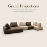 Model 997 Leather Large Corner Sectional Sofa, Majlis Reception Sofa - Image 8