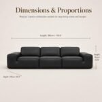 Model K38 Genuine Leather Modular Sofa, Italian Minimalist Luxury Reception Sofa - Image 7
