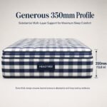HEADTREE BLS-6 Luxury 35cm Dual Pocket Spring Mattress, 1800×2000mm, Cooling Gel Memory Foam, 220g Pure Cotton Check Fabric Mattress for Master Bedroom, High-End Hotel & Showroom - Image 7