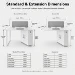 White 2-Person Back-to-Back Office Workstation & Matching White Modular Extension Staff Desk - Image 10