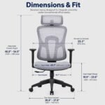 Yingmei Model A Mesh Staff Office Chair, Ergonomic Basic Swivel Task Chair - Image 7